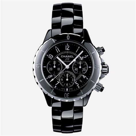 black chanel j12 watch|chanel j12 automatic watch price.